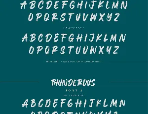 Thunderous font