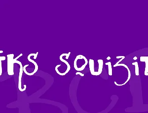 Vtks Squizita font