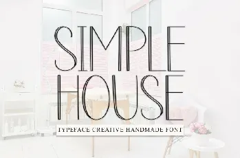 Simple House Display Typeface font