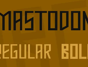 Mastodon font