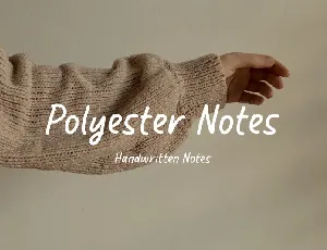 Polyester Notes font