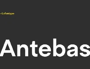 Antebas Family font