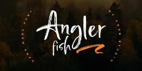 Angler Fish Brush font