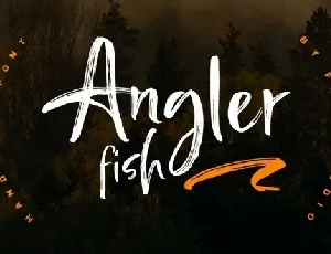 Angler Fish Brush font