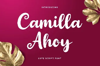 Camilla Ahoy font