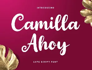 Camilla Ahoy font