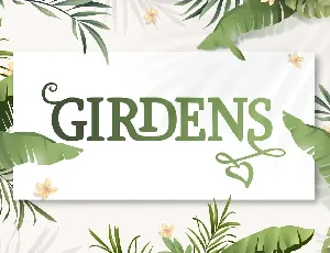 Girdens Decorative Serif font