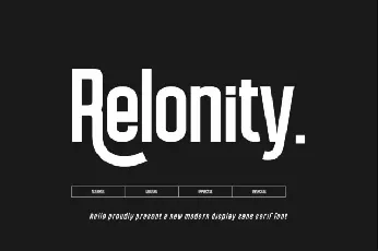 Relonity font