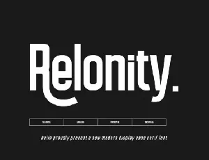 Relonity font