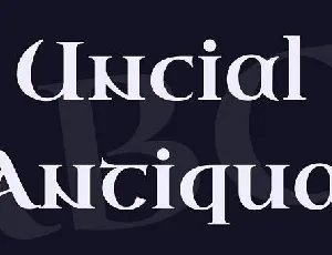 Uncial Antiqua font