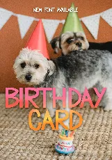 birthday card font