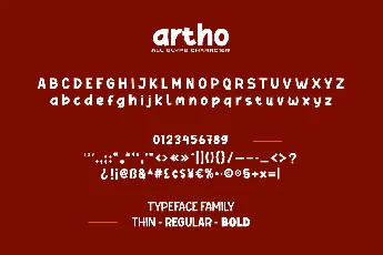 ARTHO font