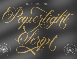 Paperlight Script font
