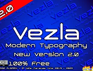 Vezla_2.0 font