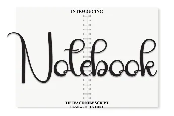 Notebook Script font