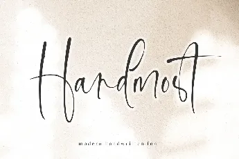 Handmost font