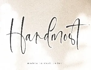 Handmost font