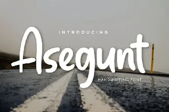 Asegunt Handwritten font