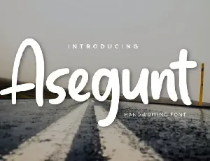 Asegunt Handwritten font