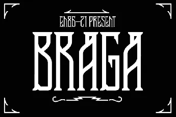 Braga Display font