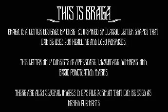 Braga Display font