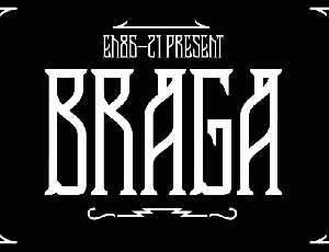 Braga Display font