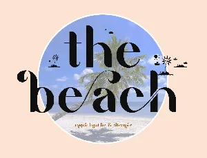 The Beach font