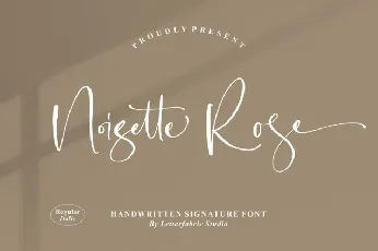 Noisette Rose font