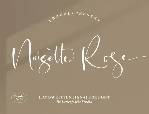 Noisette Rose font