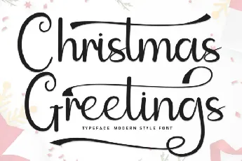 Christmas Greetings Script font