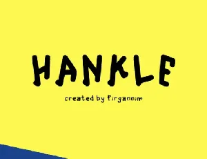 Hankle font