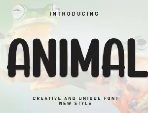 Animal Display font