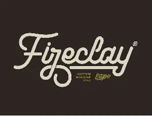 Fireclay font