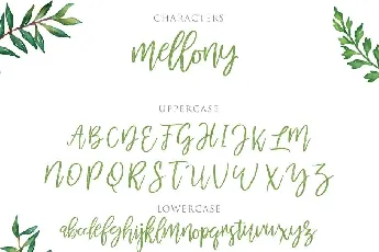 Mellony font