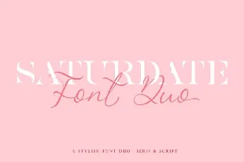 Saturdate Duo Free font