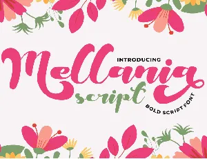 Mellania Script font