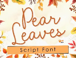 Pear Leaves font