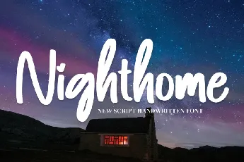 Nighthome Script font