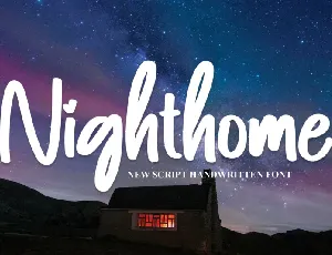 Nighthome Script font