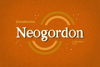 Neogordon font