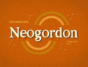 Neogordon font