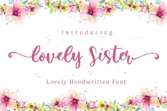 Lovely Sister Calligraphy font