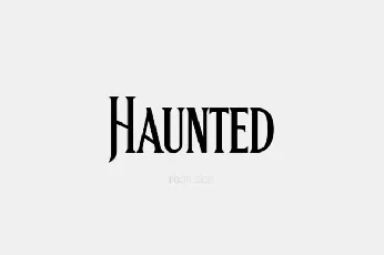 Haunted font