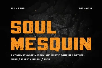 Mesquin Typeface font