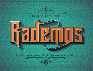 Rademos Decorative Blackletter font