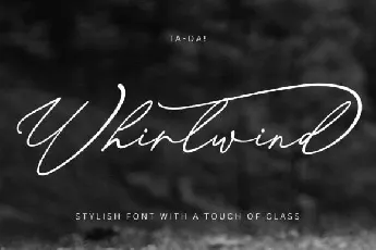 Whirlwind font