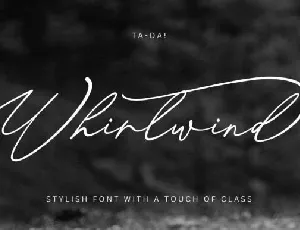 Whirlwind font