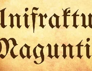 UnifrakturMaguntia font