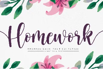 Homework font