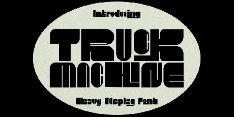 TRUCK MACHINE font